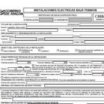 Modelo de Boletín de Electricidad de Aragón