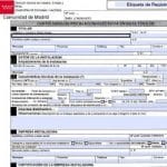 Modelo Oficial Boletín eléctrico Madrid